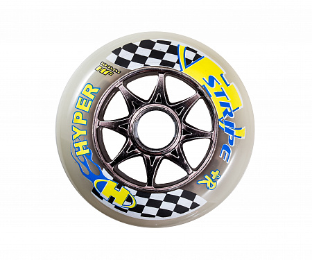 Колесо для роликов HYPER 104-HF STRIPE WHITE/CHROME